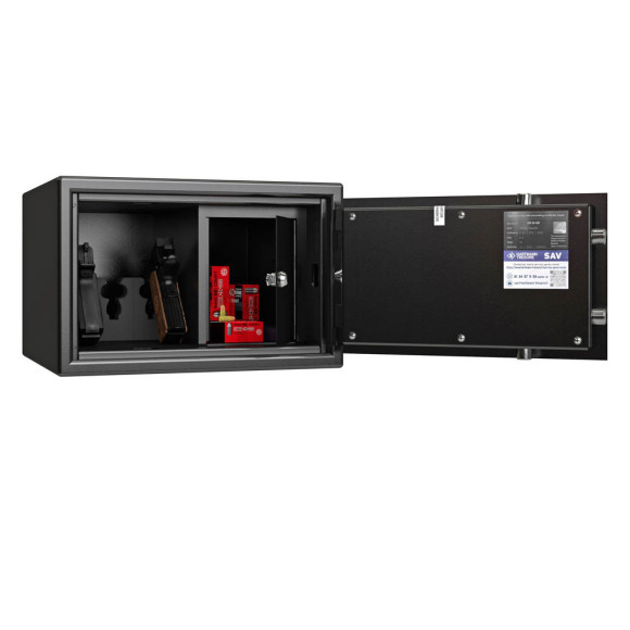 Coffre pour 3 Armes de Poing WT20 Noir - Certifié EN 14450 Classe S2