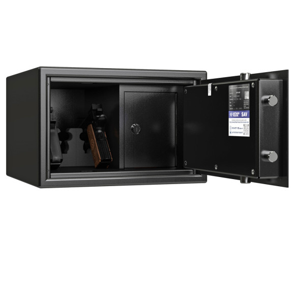 Coffre pour 3 Armes de Poing WT20 Noir - Certifié EN 14450 Classe S2