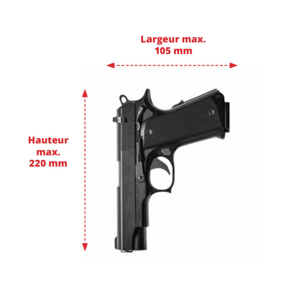 Coffre de sécurité pour arme de poing WT 30 - Hartmann Tresore