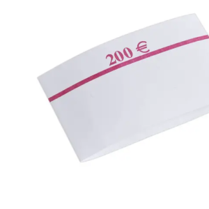 Bracelets papier pour paquets de 20 billets, carton de 1 000