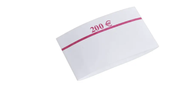 Bracelets papier pour paquets de 20 billets, carton de 1 000