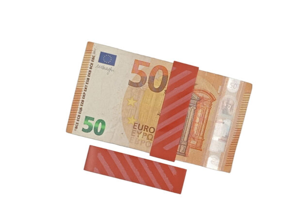 Bracelets plastique pour paquets de 20 billets, carton de 1 000