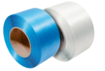 Feuillard plastique de cerclage, 5 et 8 mm, carton de 2 bobines