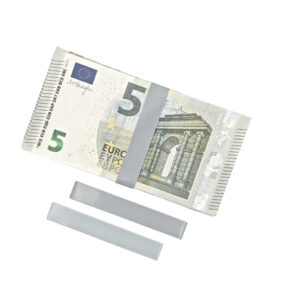 Ganses plastique pour liasses de 100 billets, carton de 1 000