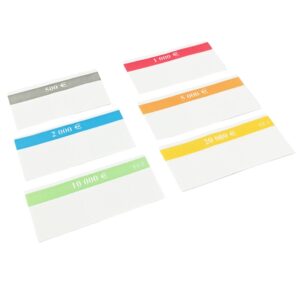Ganses papier renforcé pour liasses de 100 billets, carton de 1 000