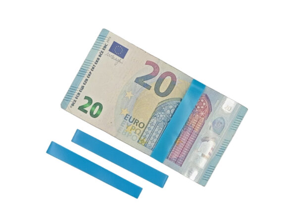 Ganses plastique pour liasses de 100 billets, carton de 1 000
